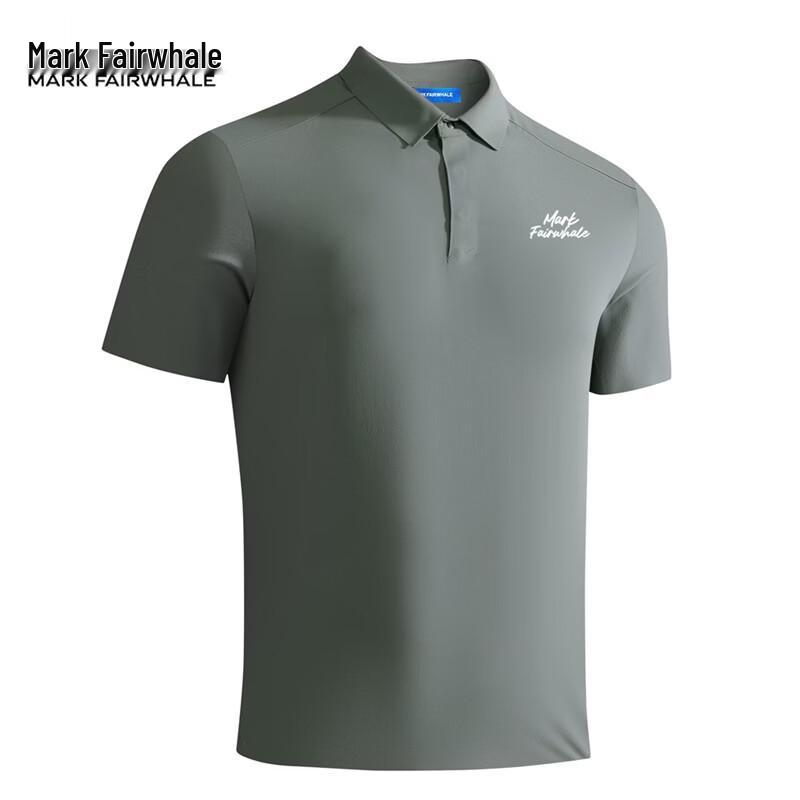 MARK FAIRWHALE Men s Ice Silk Short Sleeve Polo Shirt M