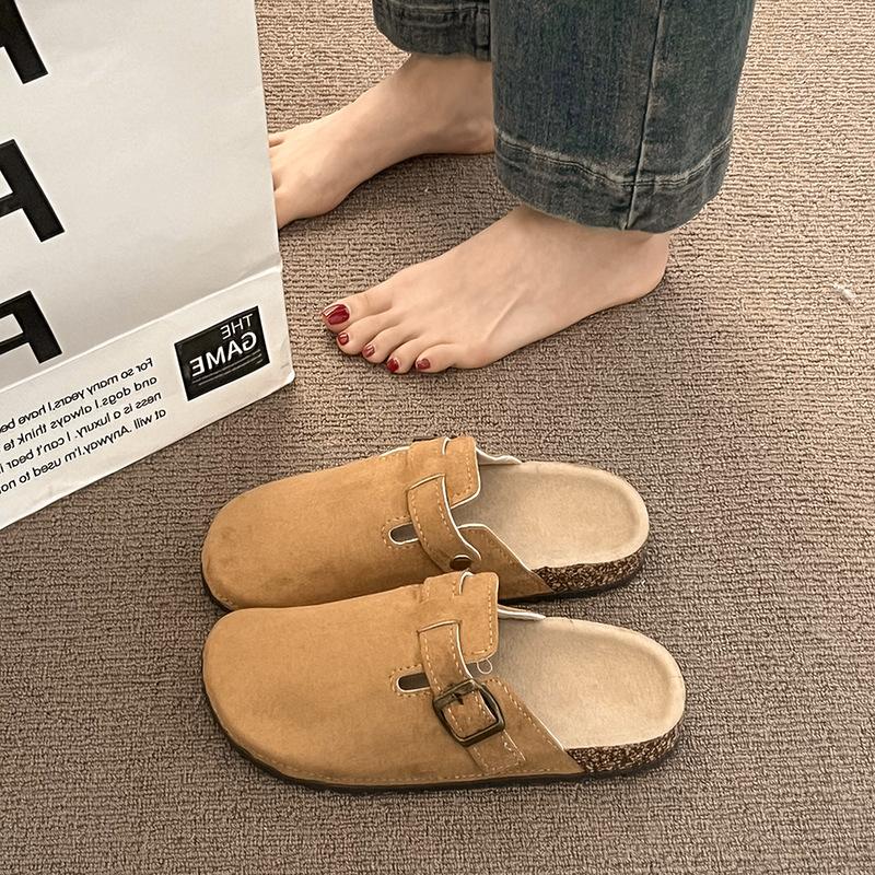 Summer Outer Wear Platform Boken Bag Head Half Slippers Women's Shoes