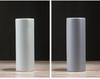 Nordische Weiße Matte Keramik Zylindrische Vase - Minimalistische Heimdeko für Frische/Trockenblumen