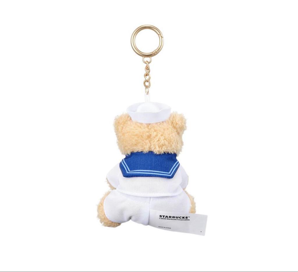 [USED] Korea Limited Edition Starbucks 2025 Summer Sailor Bearista Keychain