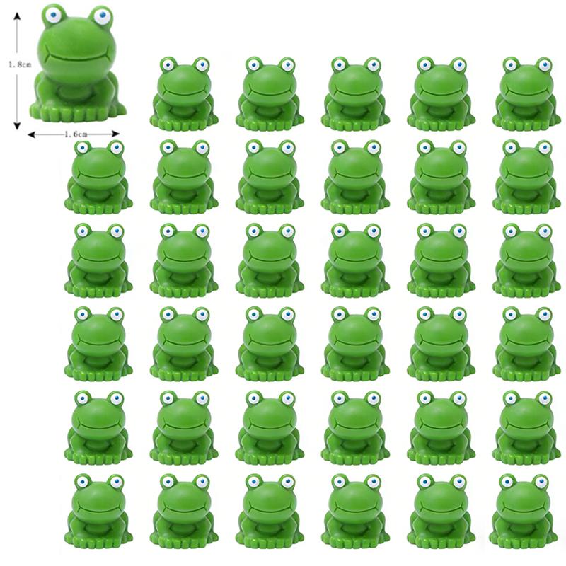 10-100 Stück Mini Harz Frösche Grüne Winzige Frosch Figuren Miniatur Heimdeko Feengarten Dekoration Puppenhaus Geburtstagsparty Mitgebsel Geschenk