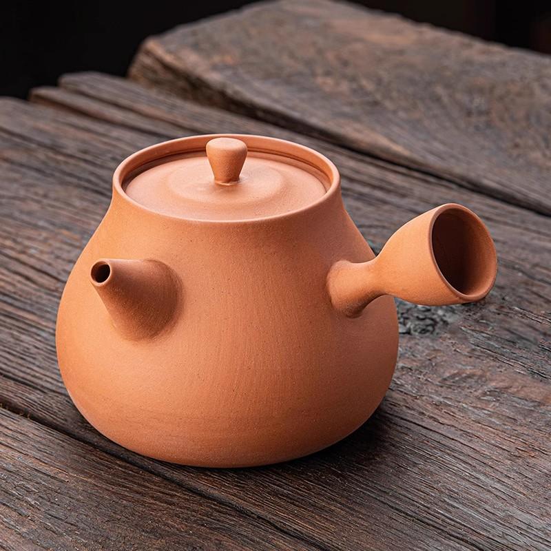 

Боковой красный глиняный киноварный горшок бытовая печь кунг-фу на древесном угле электрическая глиняная печь чайник