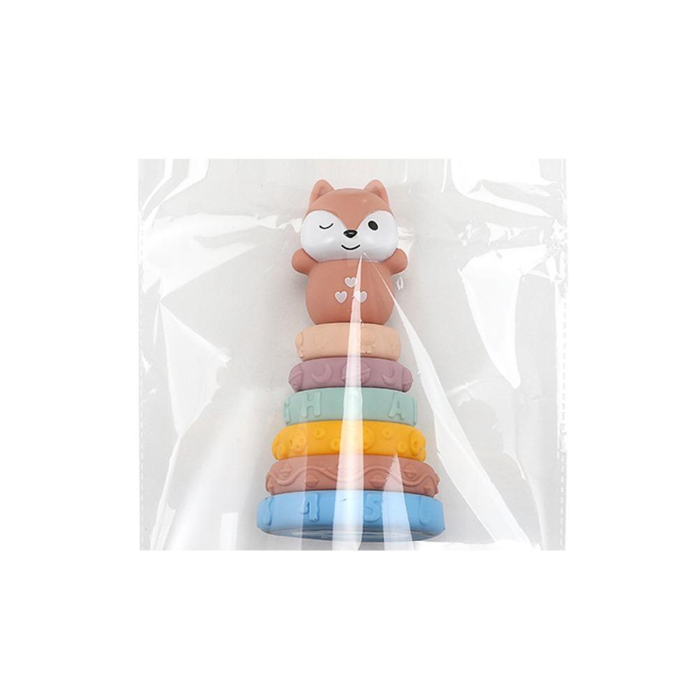 Montessori Toy Teething Toys BPA-Free Stacker Toys Educational Building Blocks  For Baby