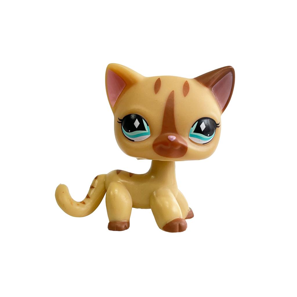Rare Littlest Pet Shop Lps Toy Toy Mini Stands Short Hair Kitten Old Figures Collection Al Bobble Head Toy