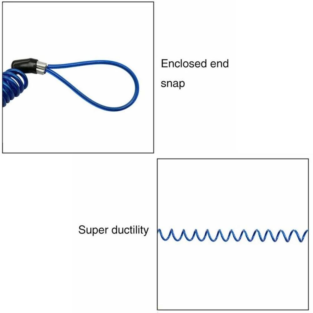 Coil Motorcycle Motorbike Lock Reminder Cable High Quality
