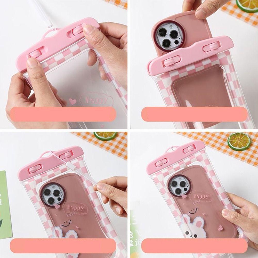 1Pcs Air Bag Shockproof Waterproof Phone Case Cartoon Rabbit Phone Cover New Phone Bag