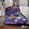 1pc Tom and Jerry Flannel Blanket Soft Warm Throw for Home, Office, Travel, All-Season Cozy Bedding GiftL1132