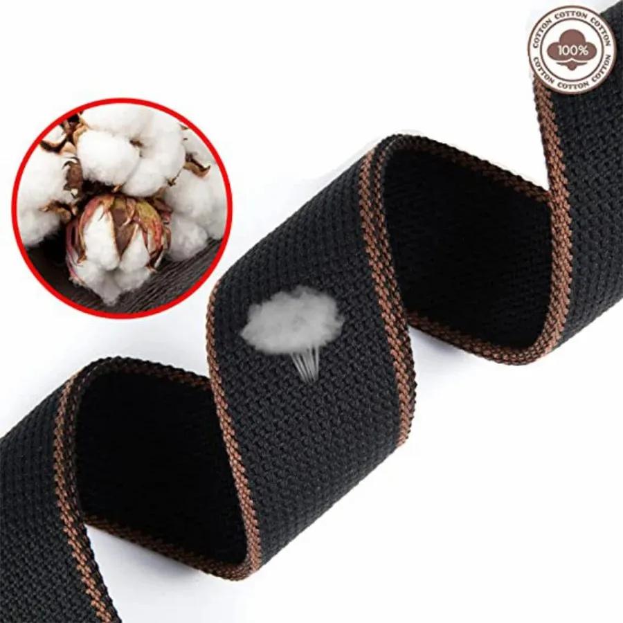 Guitar Strap 7Pcs/Set Black PU Leather + Cotton for Ukulele Bass Musical Instrument Accessories