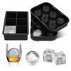 Silicone Ice Cube Trays with Lids Stackable Reusable Ice Cube Molds