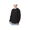 Puma Logo Print Loose Breathable Casual Pullover Sweatshirt Men sweatshirt Black 678368-01