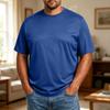Men’s Plus Size Comfortable Breathable Loose Fit Wicking Casual Short Sleeve Crewneck T Shirt for Everyday Wear
