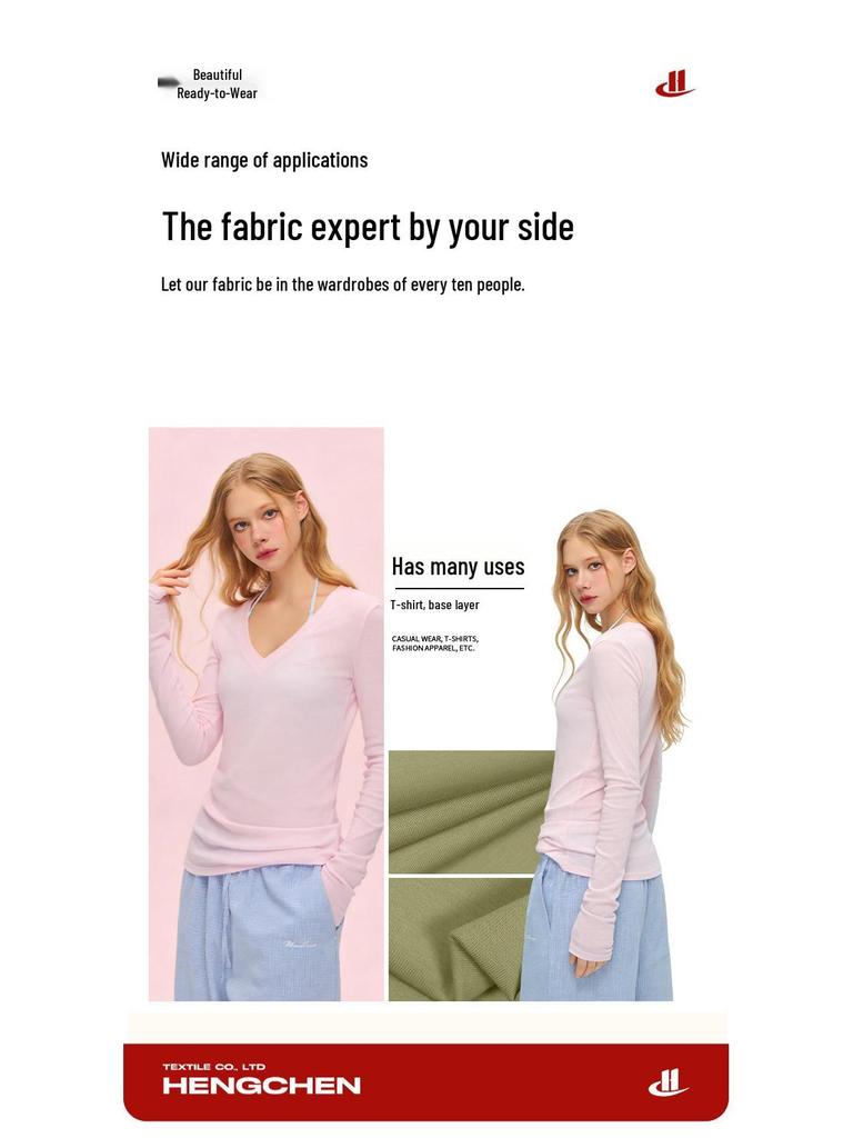 Cloud Cotton Antibacterial Cooling Fabric Grade 10A - Double-Sided T-Shirt Base Layer