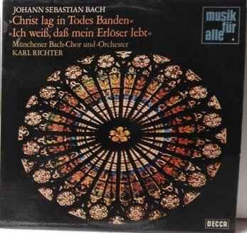 LP Record JOHANN SEBASTIAN BACH / GEORG PHILI - Christ Lag In Todes Banden / Ich We ND747 Decca 1972 Germany Classical Used