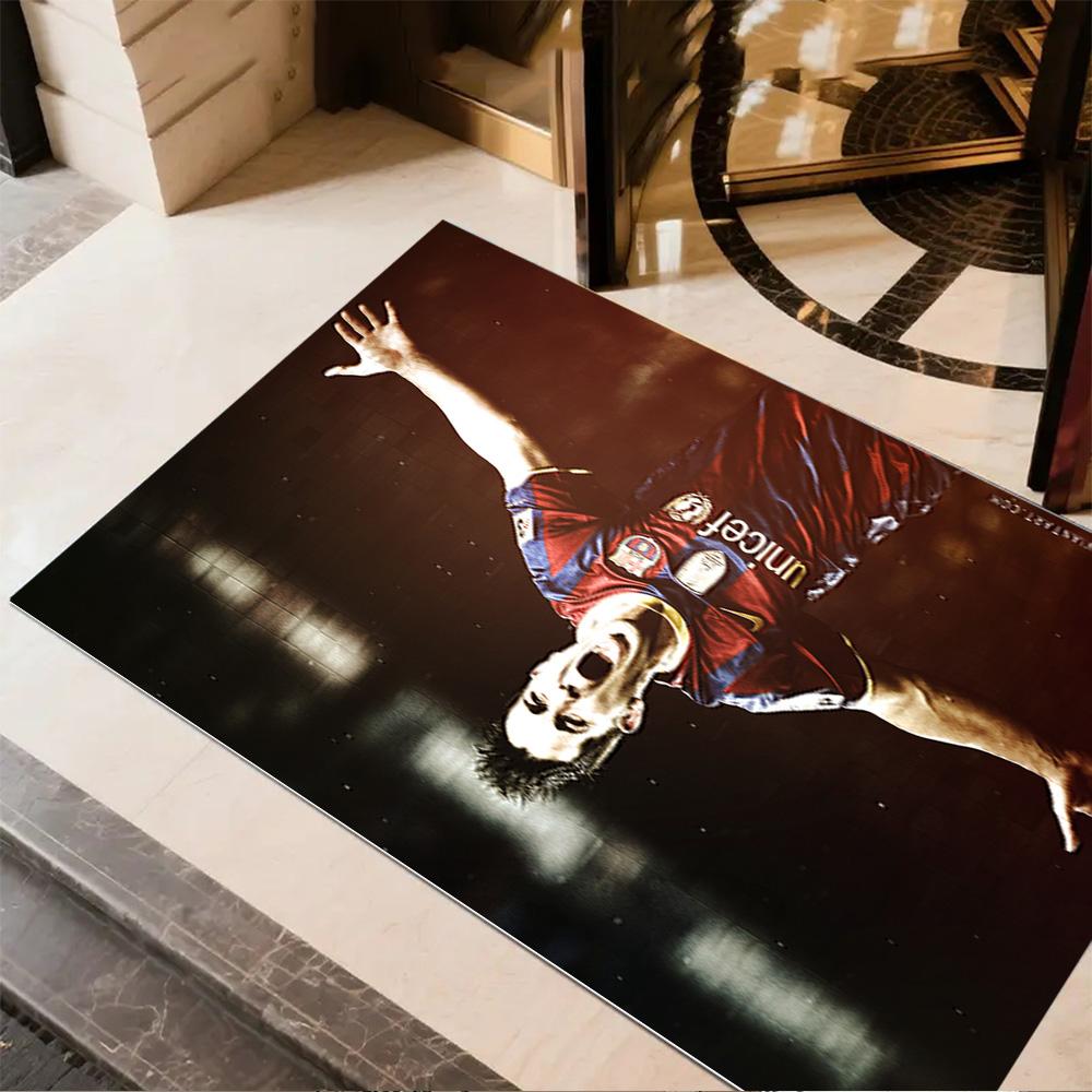Football Player Action Floor Mat Design for Decorate room Foyer Balcony Bedrooms Anti-slip Rug Decorate Offices
