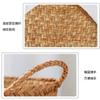 Portable Handwoven Rattan Basket Desktop Storage Tool Rattan Storage Basket Storage Baskets with Handle