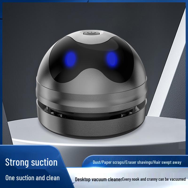 "Wireless M19 Mini Desktop Vacuum Cleaner - Handheld, Portable, Rechargeable, for Eraser Shavings & Stationery"