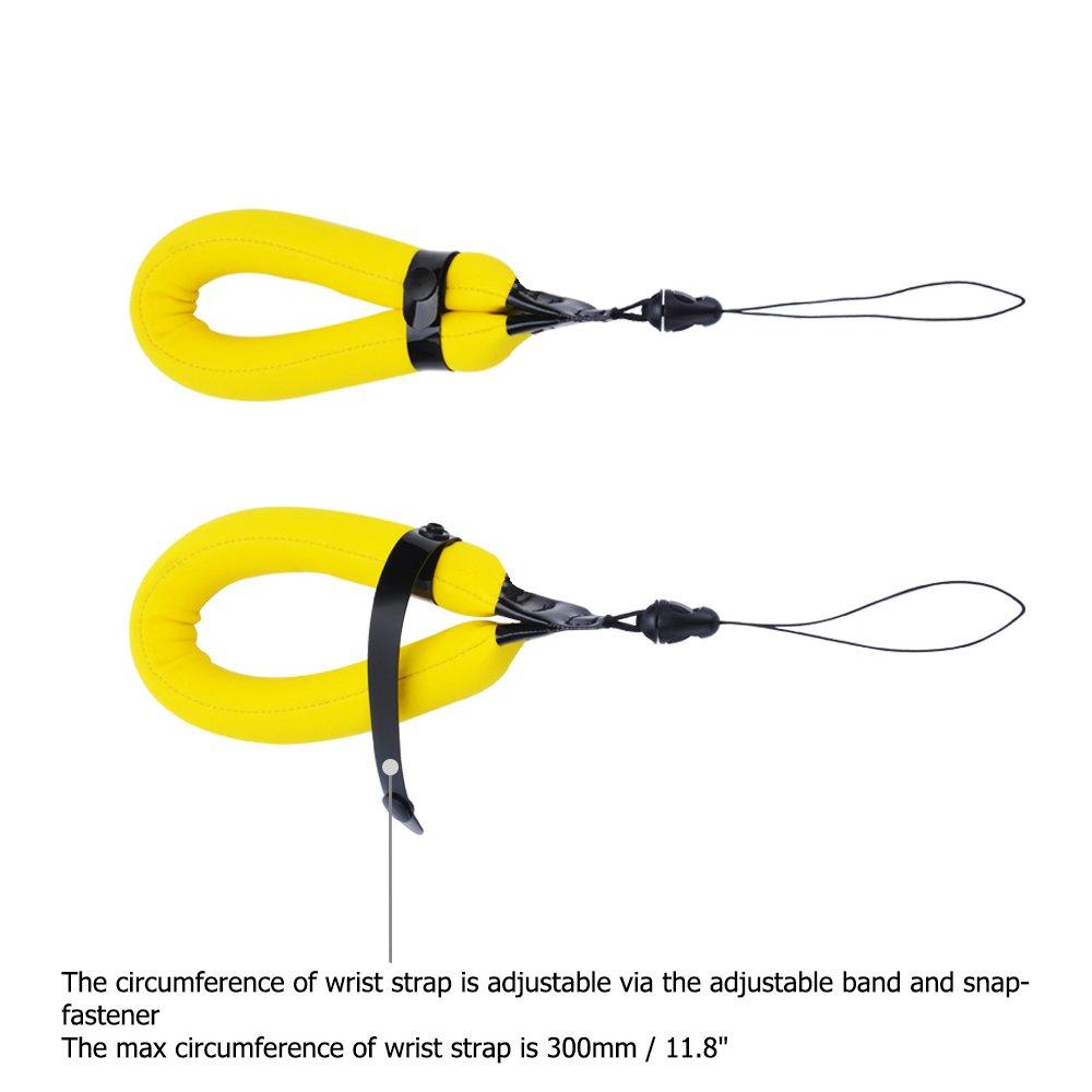 Yellow Orange Floating Straps for Olympus GoPro Fujifilm Nikon Panasonic FT3 2-Pack + TG-6, TG-5, TG-4, TG-870, HERO7, HERO6, XP140, XP130, XP120,
