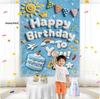 Kids' Birthday Canvas Wall Decoration - Hanging Cloth for Boys & Girls' Festival Celebrations