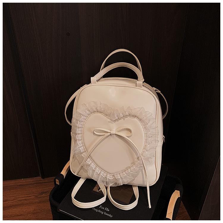 

Рюкзак Женский нишевый уличный шоппинг школьный рюкзак Досуг и легкий для выхода в свет дорожный рюкзак белый