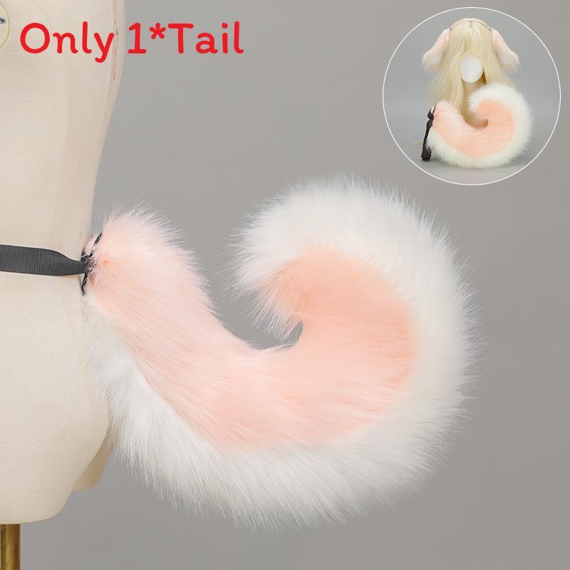 Set Cosplay con Orecchie e Coda da Cane Anime Giapponese con Accessori Peluche per Feste di Halloween