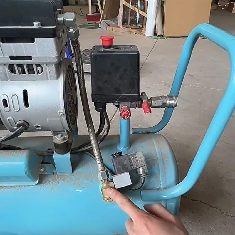 High Cycle 100000 Electrical Life Pressure Control Valves with G1/4 Thread Designs Double Pressure Gauge Valves Assembly