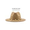 Fashion Classic Fedora Wool Big Brim Pearl Jazz Top Hat Church Hat Adult Dancer Costume Accessory Prop for Women and Men