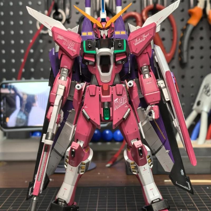 New Hg 1/144 Gk231 Infinite Justice Assembly Model Action Figures Exquisite Desktop Decoration Boy Toy Surprise Gift Collectible