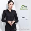 Women's New Style Non-Iron White V-Neck Professional Shirt – White-Collar Business Fashion Formal Wear