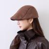 British Style Retro Forward Hat Women's Metal Rivet Decorative Cap Fashion Versatile Painter Hat Source Manufacturer