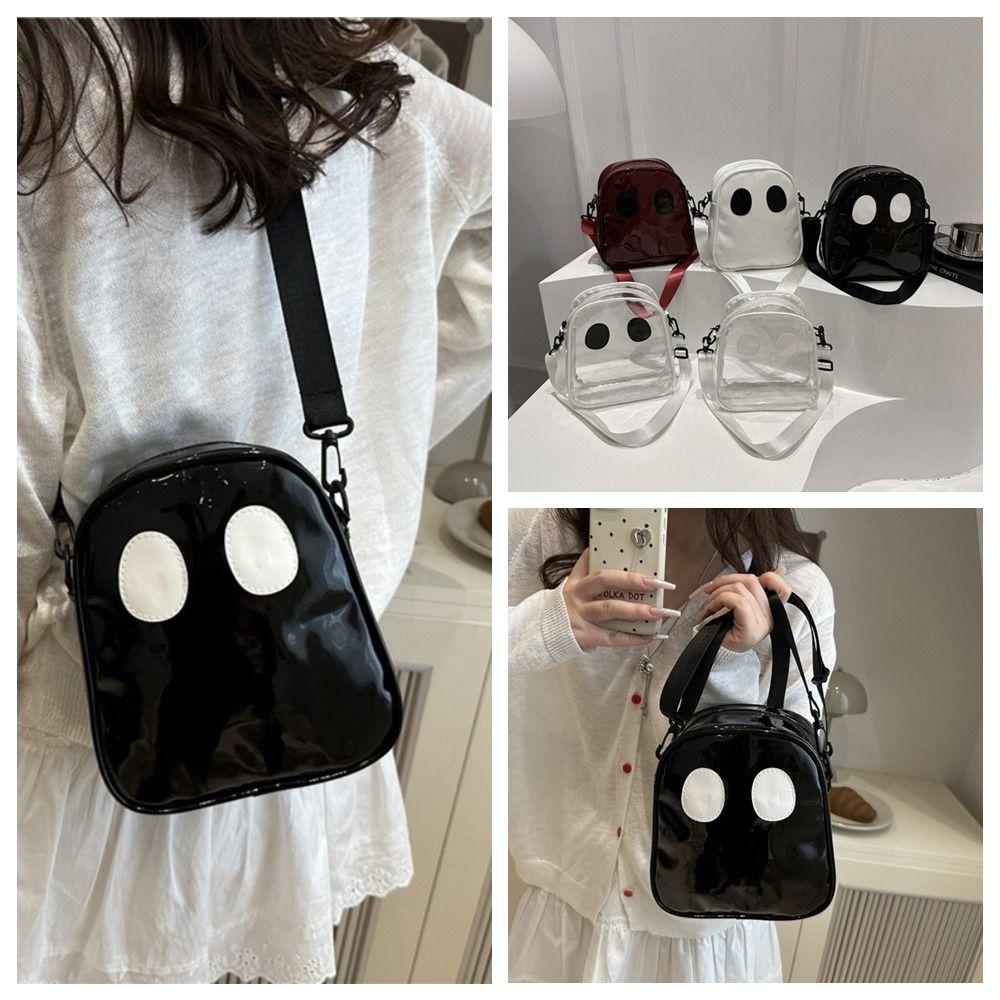 Transparent Clear Shoulder Bag Waterproof Crossbody Bag Creative Halloween Ghost Bag  Beach