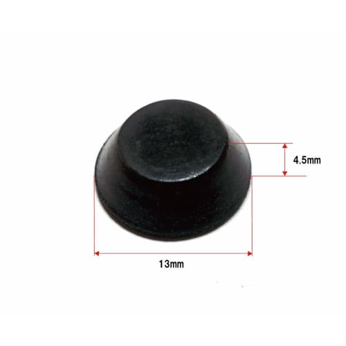 monofive Rubber Feet (12 pieces) Adhesive, 13mm x 4.5mm, for Electronic Cases and Cabinets (Anti-Slip, Anti-Vibration, Anti-Scratch) MF-RUBF12