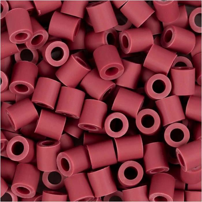 Perles à repasser - Midi - 5 x 5 mm - 1000 pcs - Couleur Bordeaux