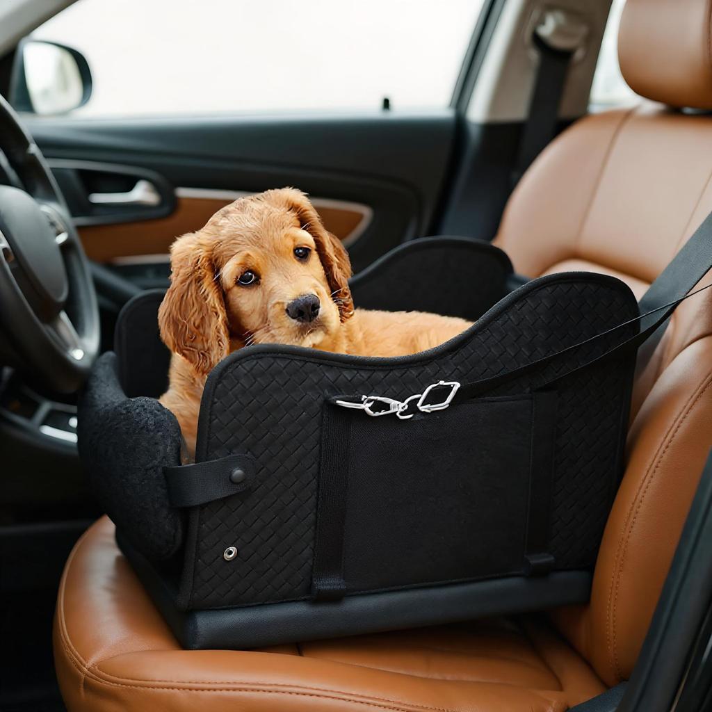 Dog Car Seat Under 14lbs Dog Seat For Car Portable Cushion Booster Carrier Bed Foldable For Outdoor Stroller Travel Backseat