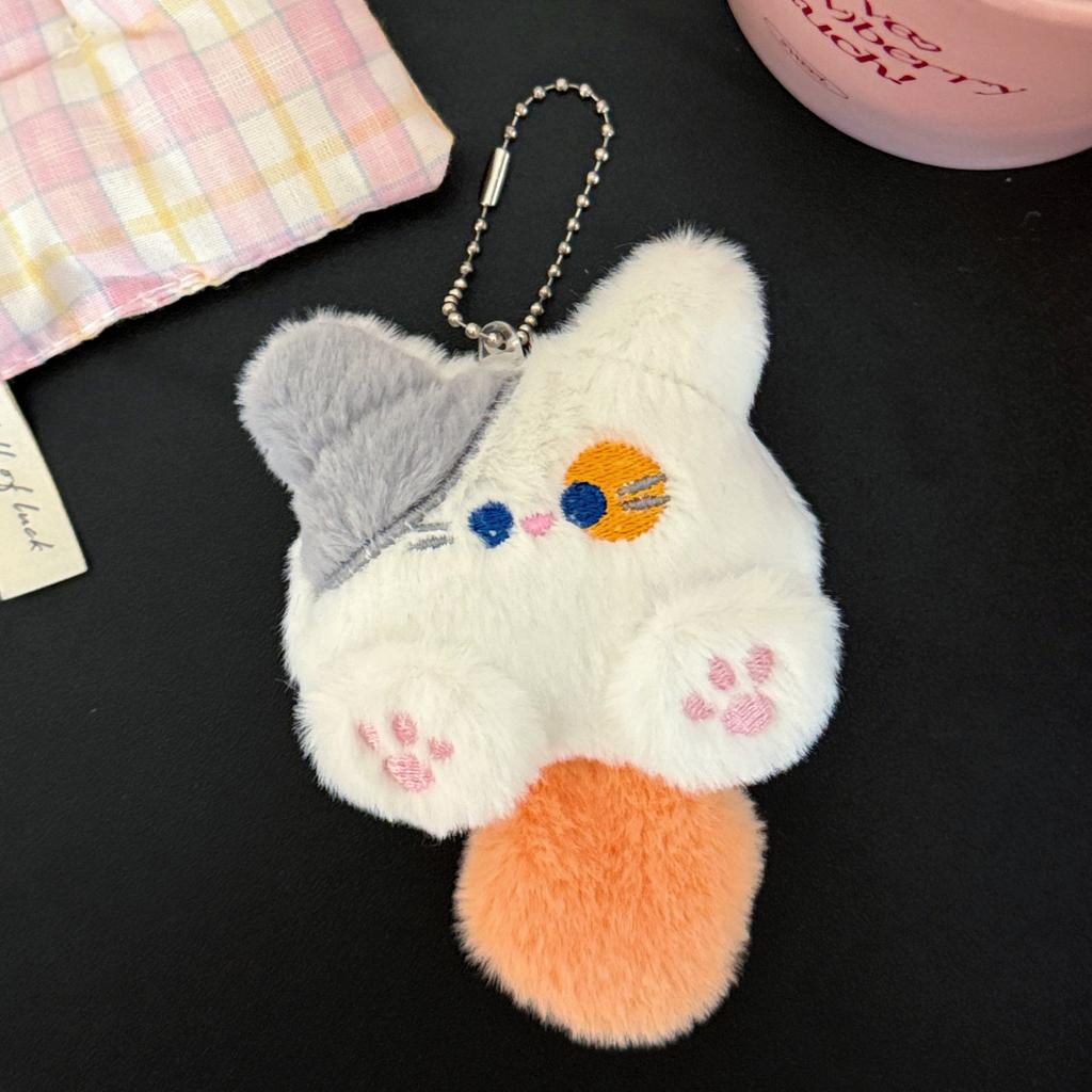 Cute Plush Kitten Doll Pendant Girl Backpack Doll Pendant Couple Bag Keychain Decoration Small Gift