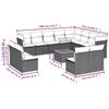 VidaXL Garden Lounge Set with Cushions 13 Pcs, Patio Sofas, Patio Furniture Set, Outdoor Furniture, 3256262
