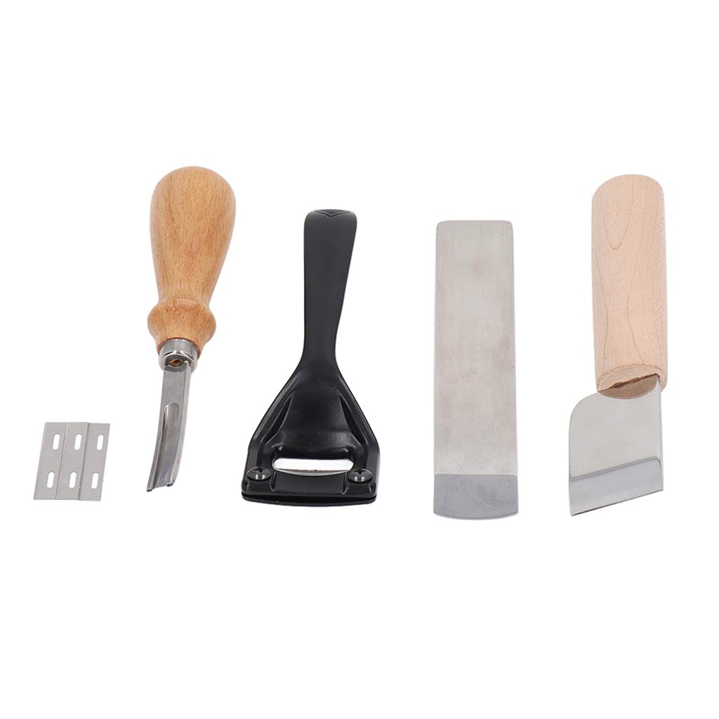 Metal Leather Skiver Set Easy Cutting Incisive Curved Handle Safety Beveler DIY Cutting Tool Kits