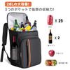 Leechatwin Insulated Backpack Cooler Extra Thick Handbag and Shoulder for Outdoor LCW0822 Box, Foldable, Compact, 28L, Lightweight, Waterproof,