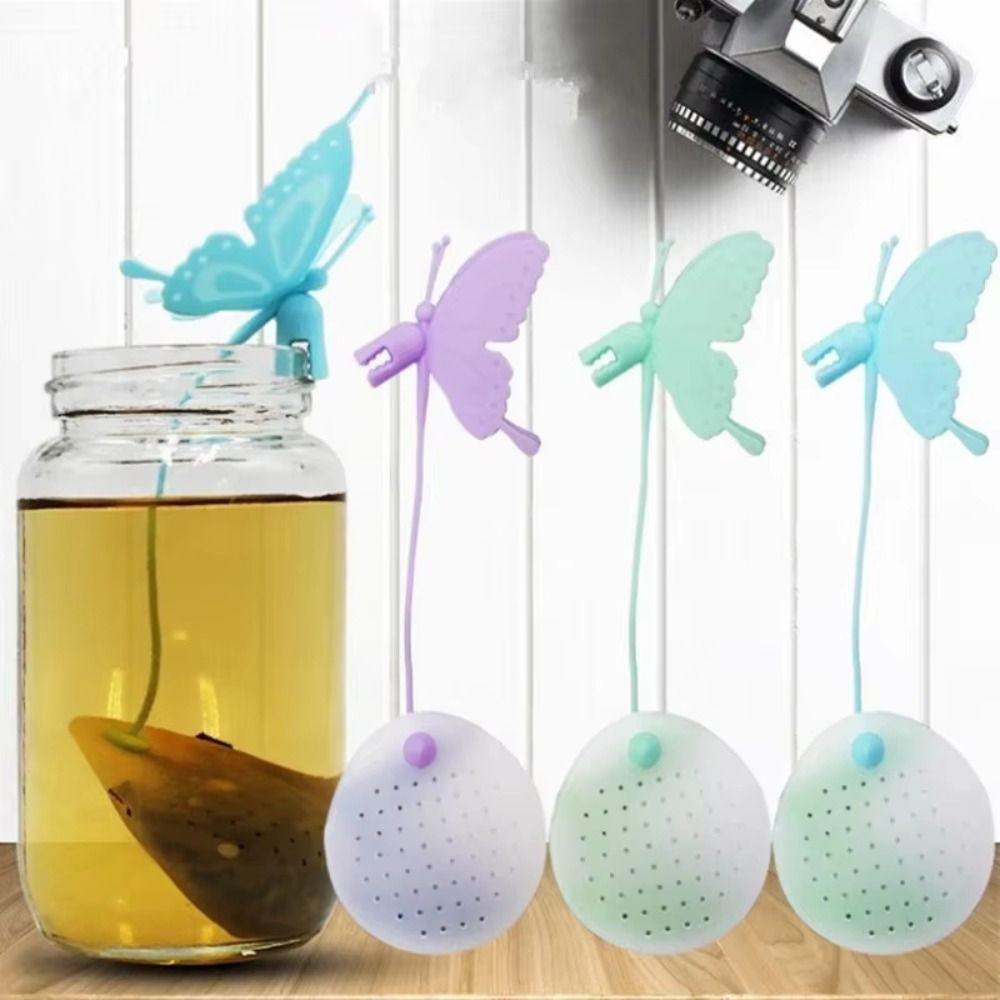 Butterfly Shape Butterfly Tea Bags Cute Design Tea Strainers Coffee Filter Drinkware Accessory