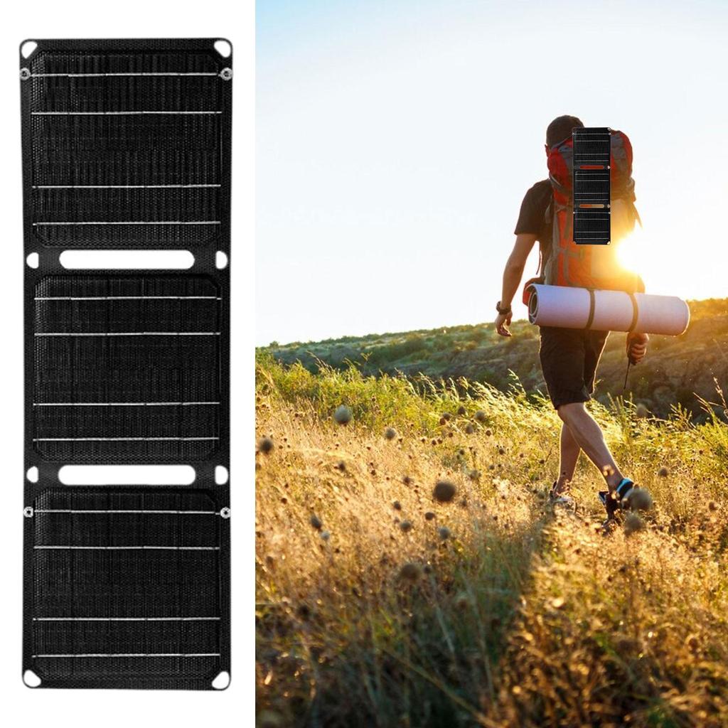 Foldable Solar Panel 3 Folding 40W Lightweight USB Charging Portable Power Station for Outside