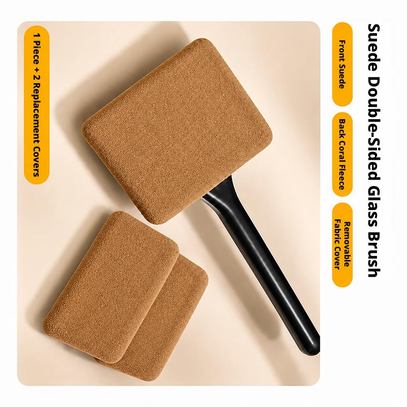 SEAMETAL Car Window Cleaning Brush Windshield Defogging Wiper Glass Cleaner Tool Rotatable Brush Head