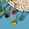 Cartoon Guitar Brooch Funny Guitar Enamel Pins Musical Instrument Guitar Lapel Badge  Gifts
