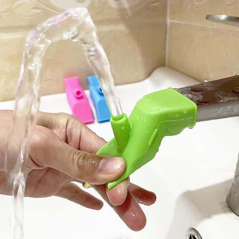 2pcs Universal Silicone Faucet Extender Anti Splash Water Saver Flexible Hose Adapter for Kids Bathroom Sink Bathroom Products