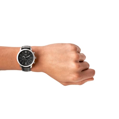 NEUTRA Chronograph Black Leather Watch