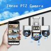 9MP V380 Wireless Outdoor WiFi Camera with Three Lenses and Full-Color 4G HD Monitoring