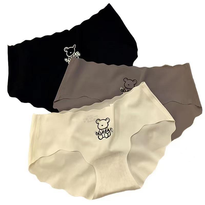 פשוט קרח משי אמצע מותן גל מותן תחתוני ילדה נוחים תחתוני מפשעה תחתוני תחתון הדפס קריקטורה חמוד