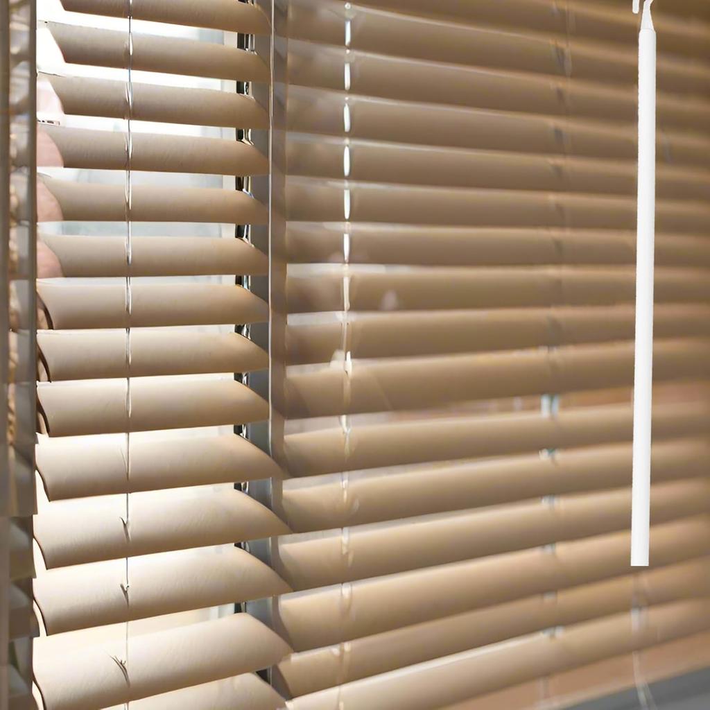 46 Inch Long Blind Wand Replacement with 5 Hook, 1 Pcs White Blind Sticks to Open Blinds, Vertical Blind Rod Replacement Parts, Curtain Opener Stick,