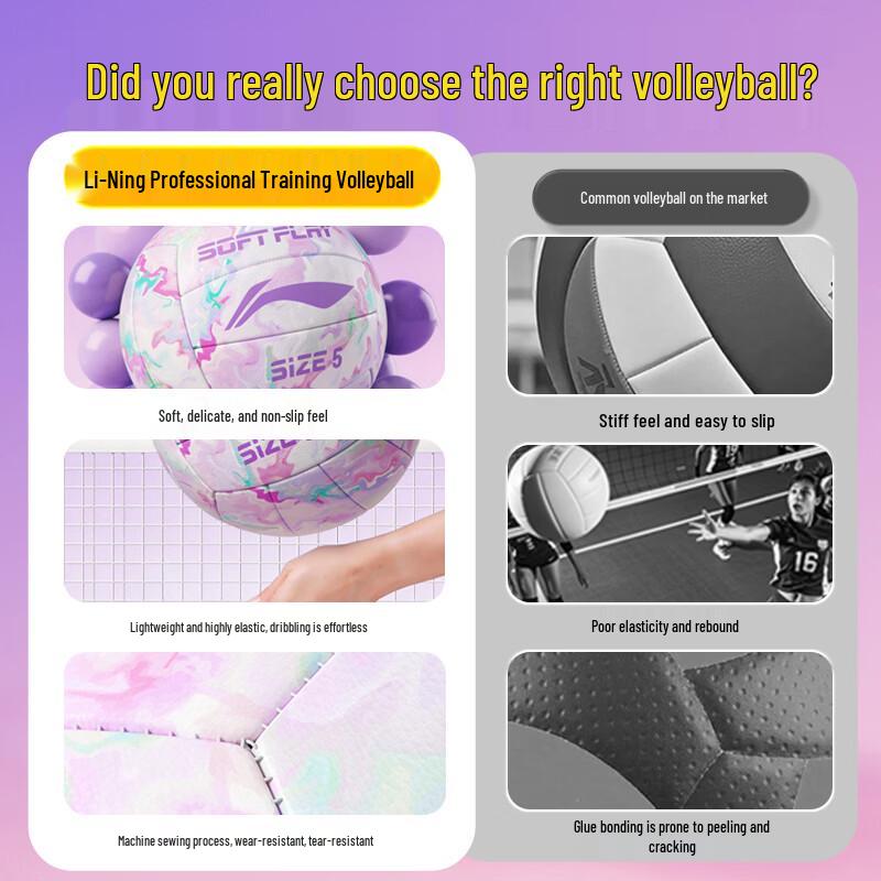 

Li-Ning Official Size 5 Indoor Volleyball