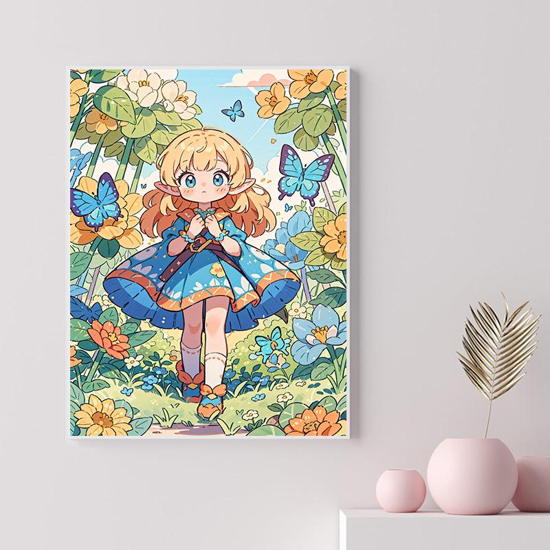 40X50Cm Diamond Painting Large Size Diamond Sticker Bedroom Living Room Decorative Painting With Photo Frame