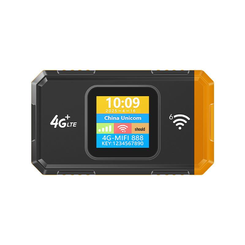 

4G LTE Portable WiFi 6 Router with Type-C SIM 1 помаранчевий