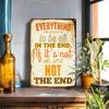 Vintage Everything Is Going To Be OK Tin Sign 1PC Motivational Metal Wall Art 20x30cm Home Office Decor Typography